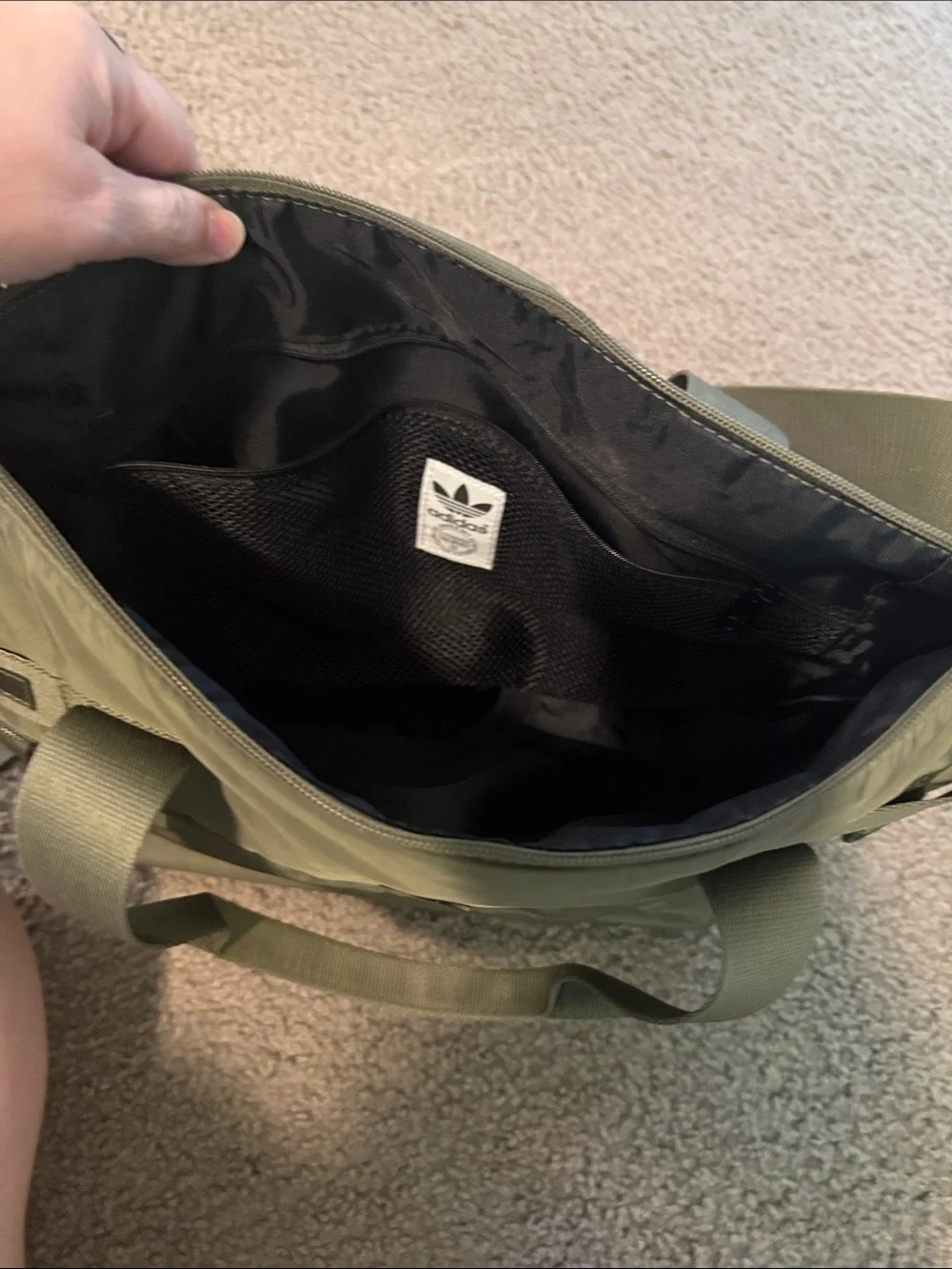 adidas Olive Green Messenger Crossbody Bag